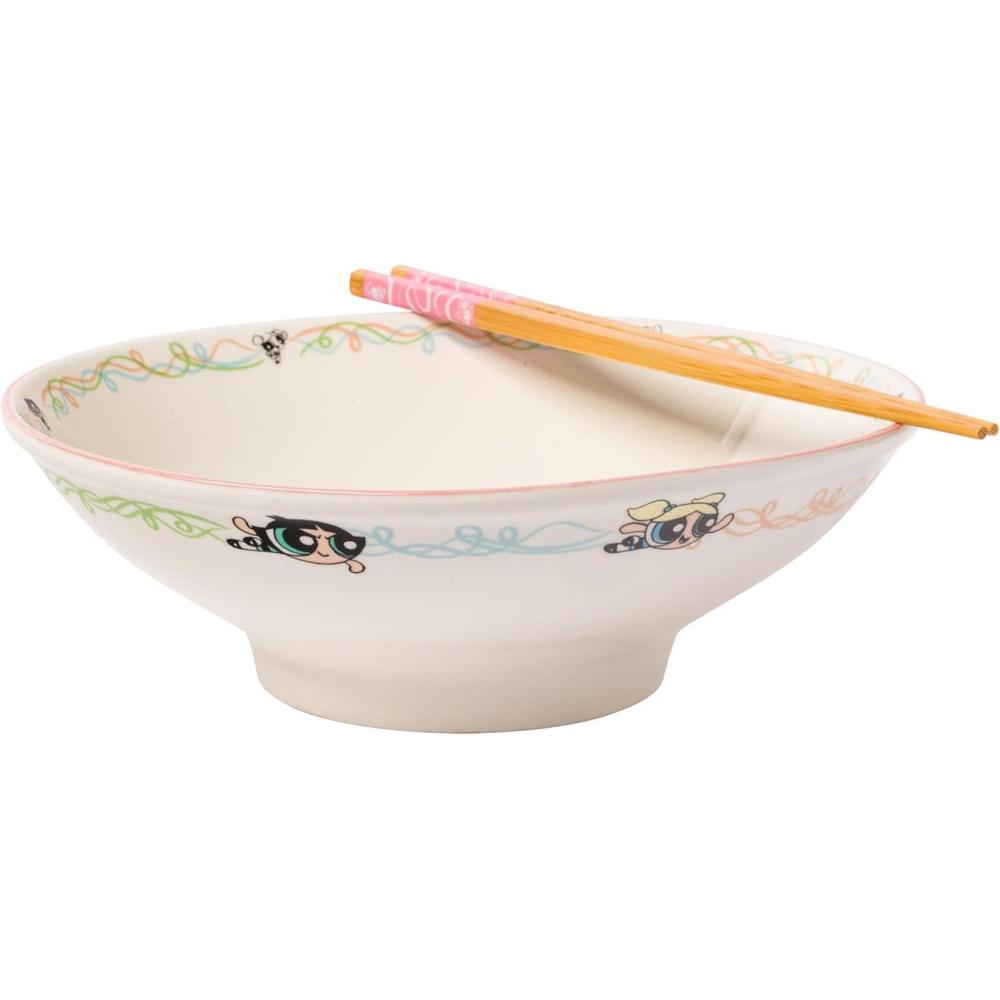 imageSilver Buffalo Pokemon Pokeball Ceramic Ramen Noodle Bowl with Chopsticks Microwave Safe 20 OuncesPowerpuff Girls Big