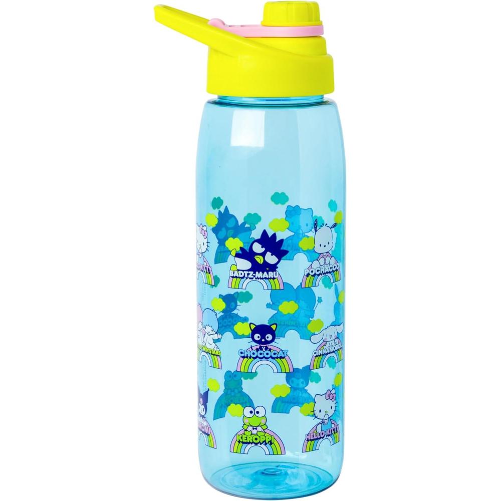 imageSilver Buffalo Pokmon Skate Graffiti Electrifying Pikachu Water Bottle with ScrewOn Lid 28 OuncesHello Kitty and Friends Rainbow