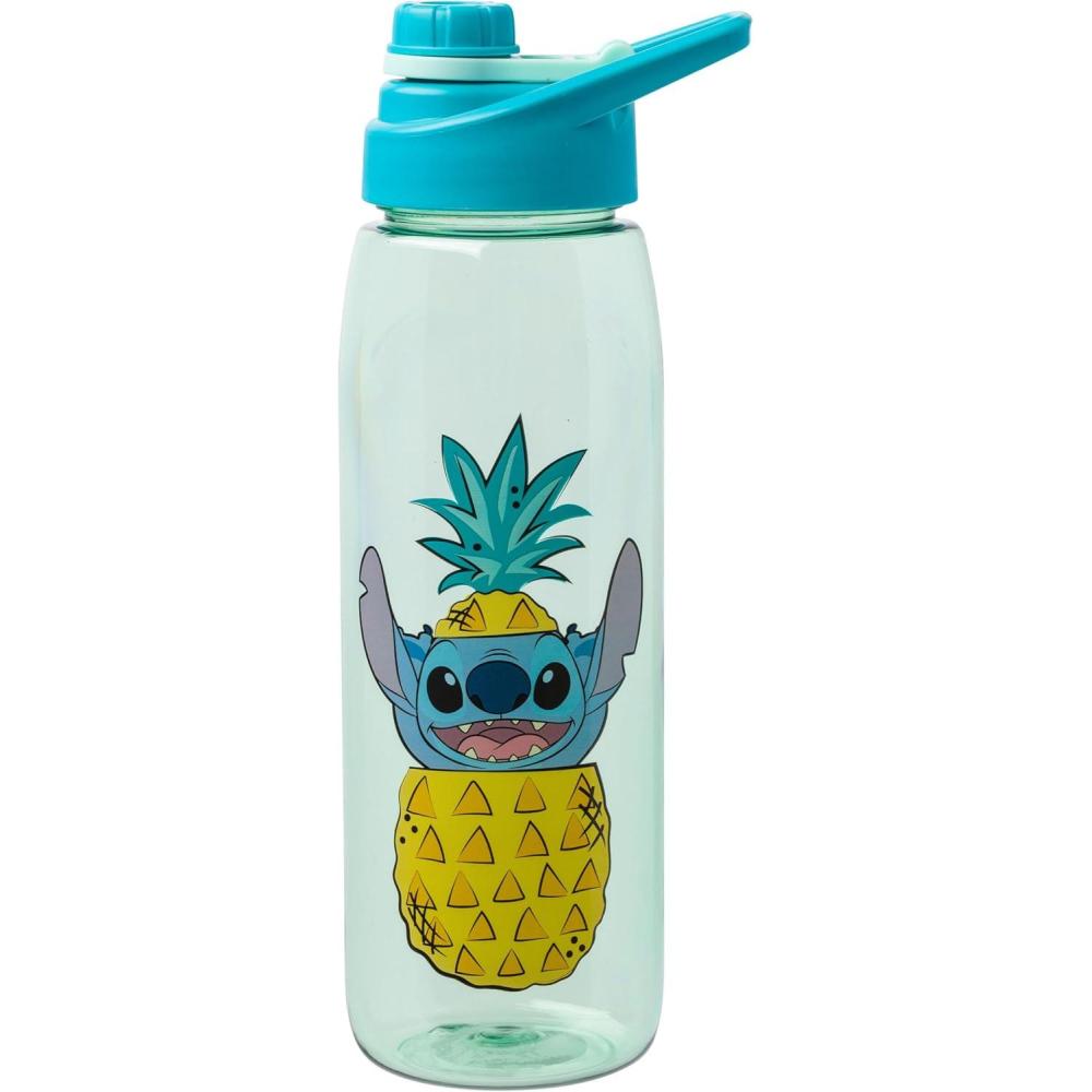 imageSilver Buffalo Pokmon Skate Graffiti Electrifying Pikachu Water Bottle with ScrewOn Lid 28 OuncesLilo and Stitch PeekABoo Pineapple