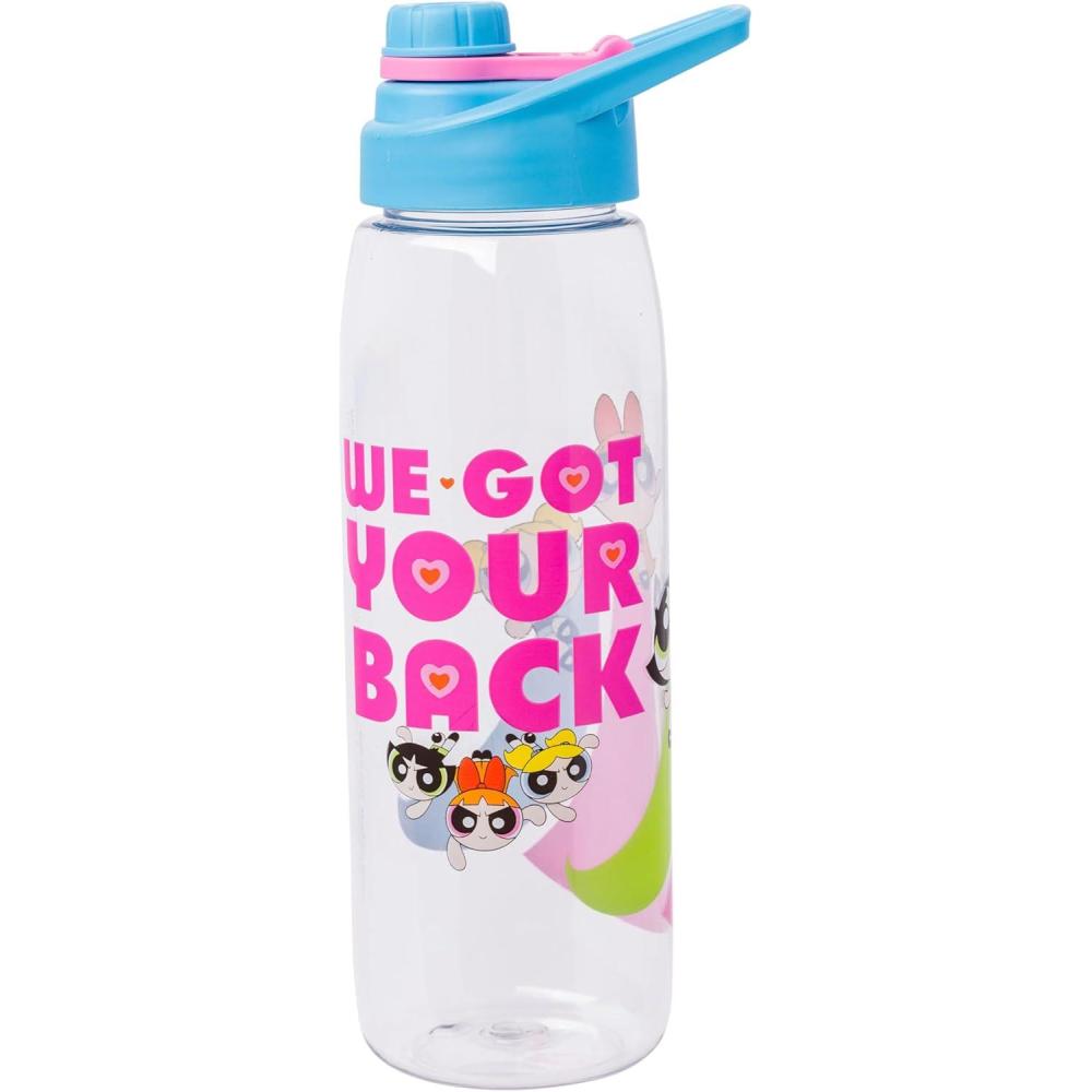 imageSilver Buffalo Pokmon Skate Graffiti Electrifying Pikachu Water Bottle with ScrewOn Lid 28 OuncesPowerpuff Girls