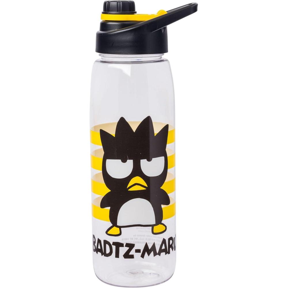 imageSilver Buffalo Pokmon Skate Graffiti Electrifying Pikachu Water Bottle with ScrewOn Lid 28 OuncesSanrio Badtz Maru