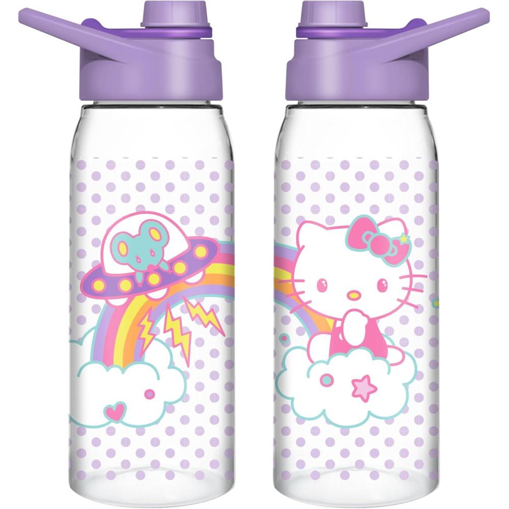 imageSilver Buffalo Pokmon Skate Graffiti Electrifying Pikachu Water Bottle with ScrewOn Lid 28 OuncesSanrio Hello Kitty and Joey