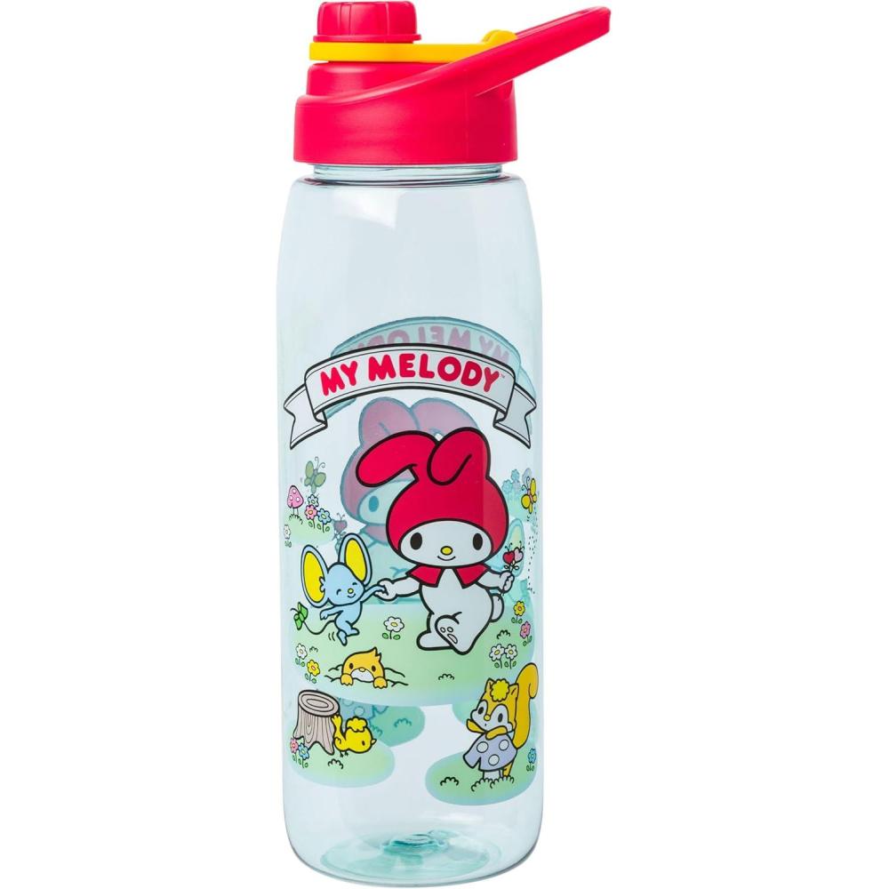 imageSilver Buffalo Pokmon Skate Graffiti Electrifying Pikachu Water Bottle with ScrewOn Lid 28 OuncesSanrio My Melody in Meadow