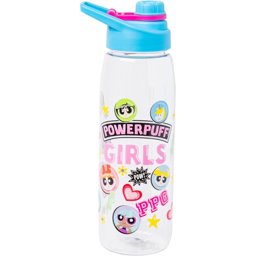 imageSilver Buffalo Pokmon Skate Graffiti Electrifying Pikachu Water Bottle with ScrewOn Lid 28 OuncesThe Powerpuff Girls