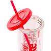 Silver Buffalo Disney Lilo and Stitch Tropical Pattern Plastic Tall Cold Cup with Lid and Straw, 20 Ounces(Coca Cola Diet Coke)