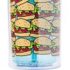 Silver Buffalo Disney Lilo and Stitch Tropical Pattern Plastic Tall Cold Cup with Lid and Straw, 20 Ounces(Krabby Patties)