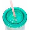 Silver Buffalo Disney Lilo and Stitch Tropical Pattern Plastic Tall Cold Cup with Lid and Straw, 20 Ounces(Lilo and Stitch Sitting Tropical)
