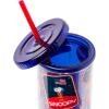 Silver Buffalo Disney Lilo and Stitch Tropical Pattern Plastic Tall Cold Cup with Lid and Straw, 20 Ounces(Peanuts Snoopy Space)