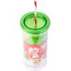 Silver Buffalo Disney Lilo and Stitch Tropical Pattern Plastic Tall Cold Cup with Lid and Straw, 20 Ounces(Strawberry Shortcake Strawberry House)