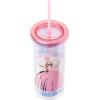 Silver Buffalo Disney Lilo and Stitch Tropical Pattern Plastic Tall Cold Cup with Lid and Straw, 20 Ounces(Wizard of Oz Glinda)