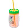 Silver Buffalo Disney Lilo and Stitch Tropical Sitting Stitch Double Walled Stainless Steel Water Bottle, 25 Ounces(16oz Pineapple Shaped)