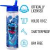 Silver Buffalo Disney Lilo and Stitch Tropical Sitting Stitch Double Walled Stainless Steel Water Bottle, 25 Ounces(18oz Blue Tropical Stitch)