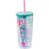 Silver Buffalo Disney Lilo and Stitch Tropical Sitting Stitch Double Walled Stainless Steel Water Bottle, 25 Ounces(20oz Aloha Stitch)