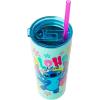 Silver Buffalo Disney Lilo and Stitch Tropical Sitting Stitch Double Walled Stainless Steel Water Bottle, 25 Ounces(22oz Aloha Stitch)