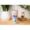 Silver Buffalo Disney Lilo and Stitch Tropical Sitting Stitch Double Walled Stainless Steel Water Bottle, 25 Ounces(22oz Chilled Vibes Stitch)