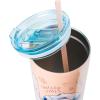 Silver Buffalo Disney Lilo and Stitch Tropical Sitting Stitch Double Walled Stainless Steel Water Bottle, 25 Ounces(22oz Chilled Vibes Stitch)