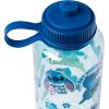 Silver Buffalo Disney Lilo and Stitch Tropical Sitting Stitch Double Walled Stainless Steel Water Bottle, 25 Ounces(33.8oz Weird Stitch)