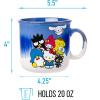 Silver Buffalo Disney Nightmare Before Christmas Jack Skellington Mystic Opulence Reactive Glaze Ceramic Camper Mug, 20 Ounces(Hello Kitty and Friends)