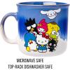 Silver Buffalo Disney Nightmare Before Christmas Jack Skellington Mystic Opulence Reactive Glaze Ceramic Camper Mug, 20 Ounces(Hello Kitty and Friends)