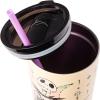 Silver Buffalo Disney Tim Burton’s Nightmare Before Christmas “Forever and Always” Featuring Jack Skellington and Sally Double Walled Stainless Steel Tumbler with Straw, 22 Ounces(Forever and Always (22 Ounces))