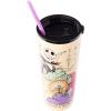 Silver Buffalo Disney Tim Burton’s Nightmare Before Christmas “Forever and Always” Featuring Jack Skellington and Sally Double Walled Stainless Steel Tumbler with Straw, 22 Ounces(Forever and Always (22 Ounces))