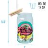 Silver Buffalo Disney Villains Featuring Scar, Maleficent, Ursula, Evil Queen, and Hades Chrome Glass Jar Tumbler with Bamboo Lid and Glass Straw, 16 Ounces(Aristocats)