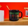 Silver Buffalo Five Nights At Freddy’s Special Delivery Group Line Up Game Over 20oz Ceramic Camper Mug(Black/Multi)