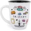 Silver Buffalo Friends Central Perk Smelly Cat Large Ceramic Camper-Style Coffee Mug for Cappuccino, Latte, Hot Cocoa or Hot Tea, 20 Ounces(16oz Central Perk Logo Wide Rim Mug)