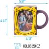 Silver Buffalo Friends Central Perk Smelly Cat Large Ceramic Camper-Style Coffee Mug for Cappuccino, Latte, Hot Cocoa or Hot Tea, 20 Ounces(20oz Friends Frame)
