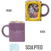 Silver Buffalo Friends Central Perk Smelly Cat Large Ceramic Camper-Style Coffee Mug for Cappuccino, Latte, Hot Cocoa or Hot Tea, 20 Ounces(20oz Friends Frame)