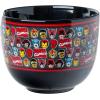 Silver Buffalo Harry Potter Icons Ceramic Ramen Noodle Rice Bowl with Chopsticks, Microwave Safe, 20 Ounces(Avengers Classic Heads Spoon)