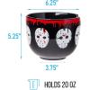 Silver Buffalo Harry Potter Icons Ceramic Ramen Noodle Rice Bowl with Chopsticks, Microwave Safe, 20 Ounces(Friday the 13th)