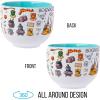 Silver Buffalo Harry Potter Icons Ceramic Ramen Noodle Rice Bowl with Chopsticks, Microwave Safe, 20 Ounces(Harry Potter Hogwarts Icons)