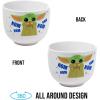 Silver Buffalo Harry Potter Icons Ceramic Ramen Noodle Rice Bowl with Chopsticks, Microwave Safe, 20 Ounces(Mandalorian Baby Yoda Grogu)