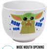 Silver Buffalo Harry Potter Icons Ceramic Ramen Noodle Rice Bowl with Chopsticks, Microwave Safe, 20 Ounces(Mandalorian Baby Yoda Grogu)