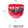 Silver Buffalo Harry Potter Icons Ceramic Ramen Noodle Rice Bowl with Chopsticks, Microwave Safe, 20 Ounces(Marvel Comics Retro Characters)