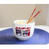 Silver Buffalo Harry Potter Icons Ceramic Ramen Noodle Rice Bowl with Chopsticks, Microwave Safe, 20 Ounces(Spiderman Manga Panels)