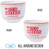 Silver Buffalo Pokemon Pokeball Ceramic Ramen Noodle Bowl with Chopsticks, Microwave Safe, 20 Ounces(Cup Noodles Logo)