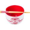 Silver Buffalo Pokemon Pokeball Ceramic Ramen Noodle Bowl with Chopsticks, Microwave Safe, 20 Ounces(Five Night at Freddy’s Fazbear Pizza)