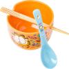 Silver Buffalo Pokemon Pokeball Ceramic Ramen Noodle Bowl with Chopsticks, Microwave Safe, 20 Ounces(Garfield Junk Food Spoon)