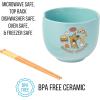 Silver Buffalo Pokemon Pokeball Ceramic Ramen Noodle Bowl with Chopsticks, Microwave Safe, 20 Ounces(Scooby Doo Scooby Snacks)