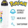 Silver Buffalo Pokémon Skate Graffiti Electrifying Pikachu Water Bottle with Screw-On Lid, 28 Ounces(Pokemon Electrifying Pikachu)