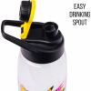 Silver Buffalo Pokémon Skate Graffiti Electrifying Pikachu Water Bottle with Screw-On Lid, 28 Ounces(Pokemon Electrifying Pikachu)