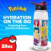 Silver Buffalo Pokémon Skate Graffiti Electrifying Pikachu Water Bottle with Screw-On Lid, 28 Ounces(Various Pokemons)