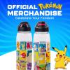 Silver Buffalo Pokémon Skate Graffiti Electrifying Pikachu Water Bottle with Screw-On Lid, 28 Ounces(Various Pokemons)