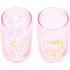 Silver Buffalo Sanrio Hello Kitty and Friends Cinnamoroll Polaroids Glass Jar Tumbler with Bamboo Lid and Glass Straw, 16 Ounces(Golden Hello Kitty (2 Pack))