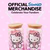 Silver Buffalo Sanrio Hello Kitty and Friends Cinnamoroll Polaroids Glass Jar Tumbler with Bamboo Lid and Glass Straw, 16 Ounces(Hello Kitty Waving)