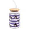 Silver Buffalo Sanrio Hello Kitty and Friends Cinnamoroll Polaroids Glass Jar Tumbler with Bamboo Lid and Glass Straw, 16 Ounces(Kuromi (2 Pack))