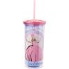 Silver Buffalo Disney Lilo and Stitch Tropical Pattern Plastic Tall Cold Cup with Lid and Straw, 20 Ounces(Wizard of Oz Glinda)