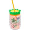 Silver Buffalo Disney Lilo and Stitch Tropical Sitting Stitch Double Walled Stainless Steel Water Bottle, 25 Ounces(16oz Pineapple Shaped)